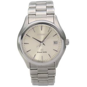 Seiko Grand 9F62-0A10 Stainless Steel Watch with Silver Dial, Men's
